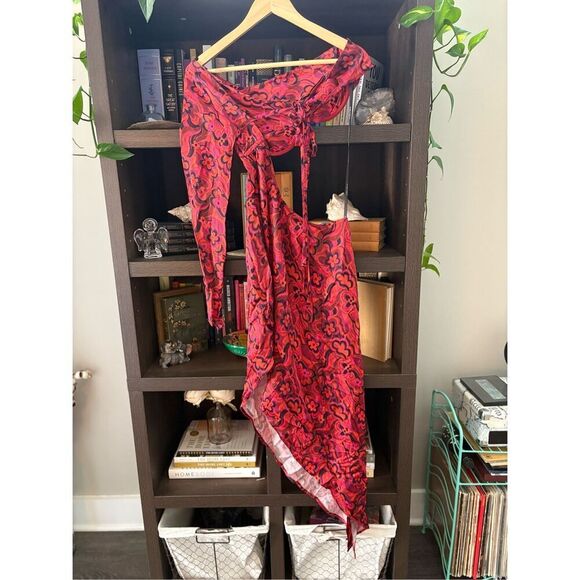 NWT For Love & Lemons Davina High Low Maxi Dress Size Small $250 MSRP - Picture 7 of 14